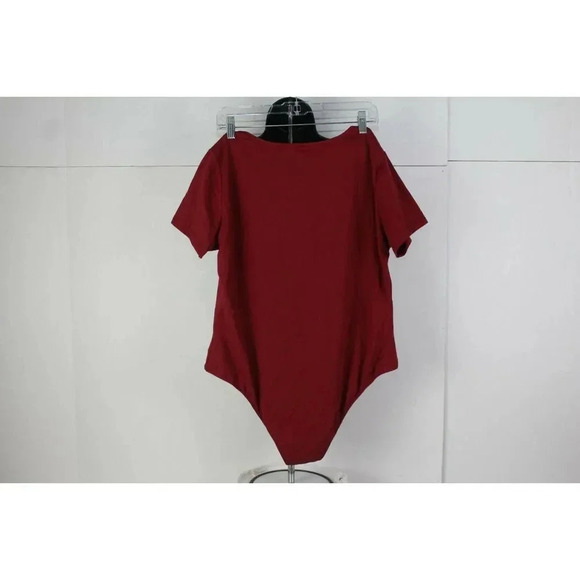ladies burgundy one piece body blouse size XXL - Picture 3 of 4